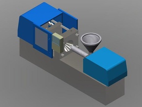 l'éjection de la machine moulage art 3d pla 3d print model - Mito3D