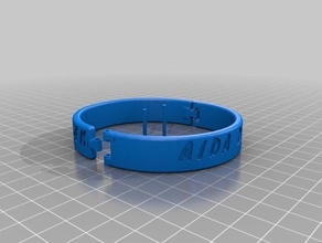 aida bracelets customized 3d print model - Mito3D