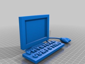 computer e mouse con logo segni loghi il del physical computing suny università di albany 3d print model - Mito3D
