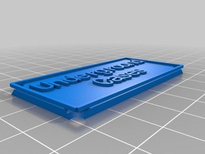 mon personnalisés simple nom de signer les signes et logos personnalisé 3d print model - Mito3D