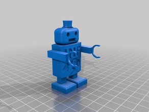 robot mascotte la robotica il logo physical computing top hat università di albany 3d print model - Mito3D