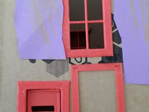 cardboard box dollhouse conversion kit construction toys 3d print model - Mito3D