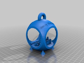 meu personalizados de natal cena enfeite lula molusco decoração 3d print model - Mito3D