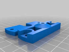my customized simple j-head mount rostock 3d printer parts 3d print model - Mito3D
