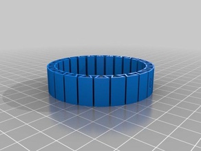 meu personalizados dupla flexível nome pulseira pulseiras 3d print model - Mito3D