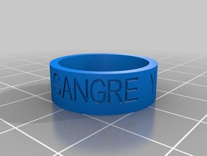 sangre fuego-7-8 rings customized 3d print model - Mito3D