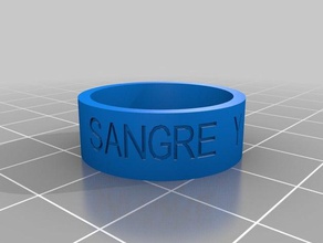 sangre fuego-8-10 rings customized 3d print model - Mito3D