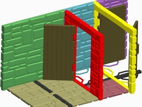 modular mazmorra de las paredes otros 3d no molestar dnd azulejos el imán makeentry rpg 3d print model - Mito3D