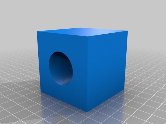 2x2x2 cube 1x1x2 hole other 3D print model - Mito3D