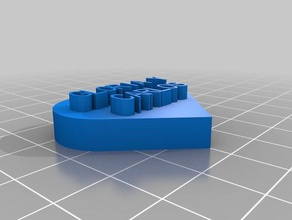 2 corazon prueba sanat özelleştirilmiş 3d print model - Mito3D