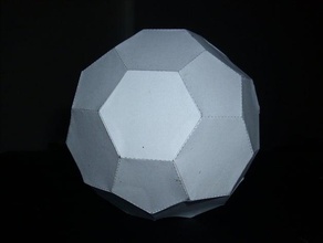 simple sphere other 3d cut out dxf file fangschaltung paper pdf pepakura 3d print model - Mito3D