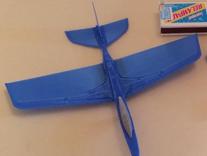 100mm Bett voller Größe 195mm glider super stratos d-100 - Spielzeug Spiele Flugzeug Fliegen jet 3d print model - Mito3D