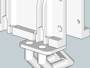 64 mm tube cooling mendel mono tricolor 3d printer accessories air duct hose reprappro 3d print model - Mito3D