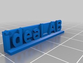 idealab stehen Zeichen logos 3d print model - Mito3D