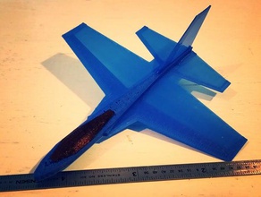 100mm yatak efsanevi f47 planör şimdi boyutu mini oyuncaklar oyunlar uçak sinek uçan jet uçakları 3d print model - Mito3D