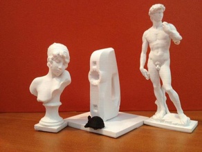 sapho eva turtle david sculptures artec 3d print model - Mito3D