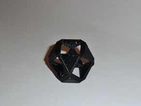 cuboctahedron de matemáticas art cubo 3d print model - Mito3D