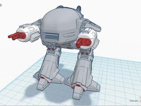 ed-209 modello robot 3d print model - Mito3D