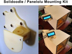 solidoodle panelolu caso magnético de montaje 3d la impresora accesorios 3d print model - Mito3D