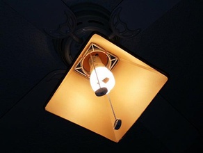 Lampenschirm-Halterung - Ersatz Teile Ventilator an der Decke Licht Leuchte overhead overhead-Lampe overhead-Licht 3d print model - Mito3D