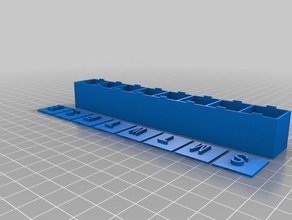 my 7 day customized pillbox containers 3d print model - Mito3D