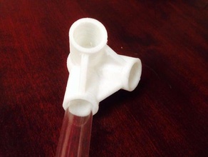 tetrahedron pipe fitting parts 3d print model - Mito3D