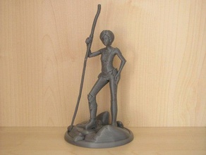 sintel support sculptures figure woman 3d print model - Mito3D