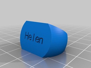 helen browneyedlaidee los anillos personalizado 3d print model - Mito3D