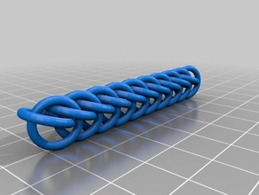 my customized half persian 3 1 chainmaille weave 10 segments other 3d print model - Mito3D