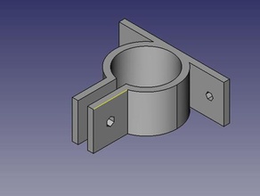 pvc pipe clamp parametric parts 3d print model - Mito3D