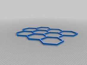 simple hexágono entramado de la función otros 3d print model - Mito3D