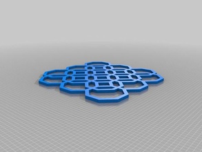 simple octagon tiling lattice function other structure 3d print model - Mito3D