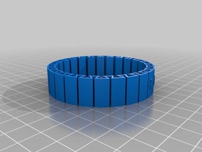 mon personnalisés double flexible nom de bracelet bracelets 3d print model - Mito3D