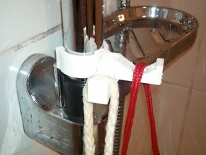 deux volets de douche crochet la salle bains luffa lufah 3d print model - Mito3D