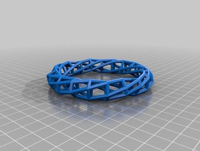 meu personalizados quadro aberto ringbracelet coisa moda 3d print model - Mito3D