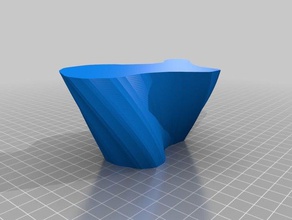 my customized freestyle base vase containers 3d print model - Mito3D