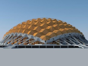 félix candela estadio de los edificios estructuras la arquitectura fútbol 3d print model - Mito3D