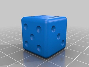 semplice dadi 3d print model - Mito3D