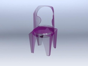sedia moderna modernen Sitz Küche Essen 3d print model - Mito3D