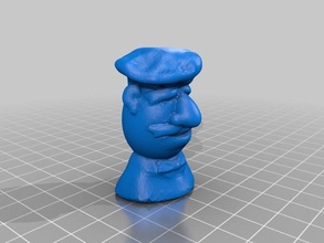 swedish chef bust people muppet 3d print model - Mito3D