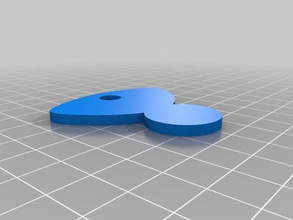removable supermarket trolley token &acirc&pound1 other 3d print model - Mito3D