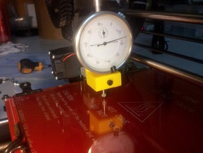 dial indicator gauge gregs extruder calibrate hotbed 3d printer accessories 3d print model - Mito3D