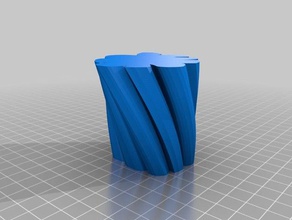 my customized freestyle base vase containers 3d print model - Mito3D