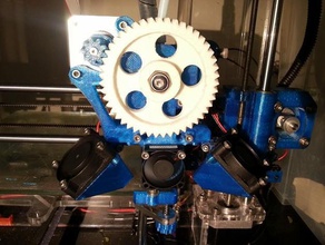 head clamp 30mm Lüfter montieren 3d Drucker Extruder gregs wades reprap 3d print model - Mito3D