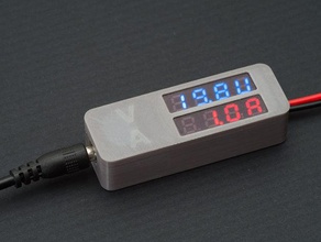 voltmeter Amperemeter Fall - 1 Elektronik aktuelle meter solar volt Watt 3d print model - Mito3D