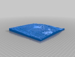 lidar modèle de terrain des bâtiments structures 3d print model - Mito3D