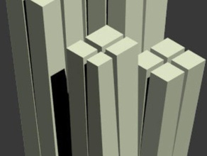 arquetipo de rascacielos los edificios estructuras 3d print model - Mito3D