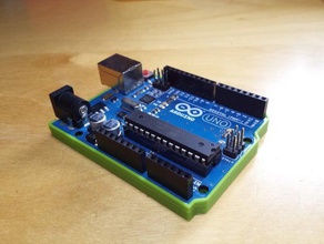 solid bottom electronics arduino cover uno 3d print model - Mito3D