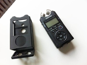 tascam dr-40 portable mp3 recorder case audio 3d print model - Mito3D