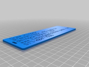techminock luggage label organization customized 3d print model - Mito3D